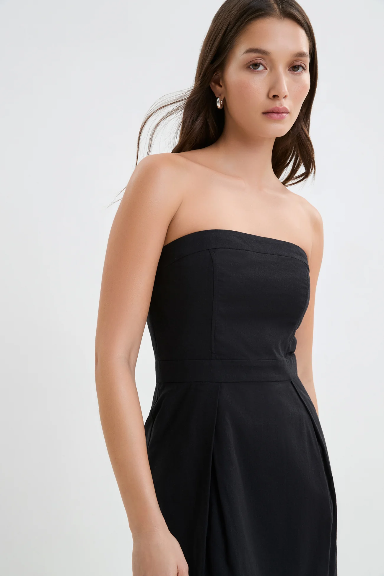 Candice Linen-Blend Dress