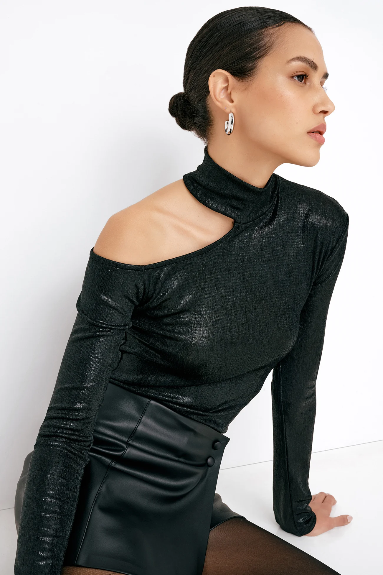 Evan Metallic Top