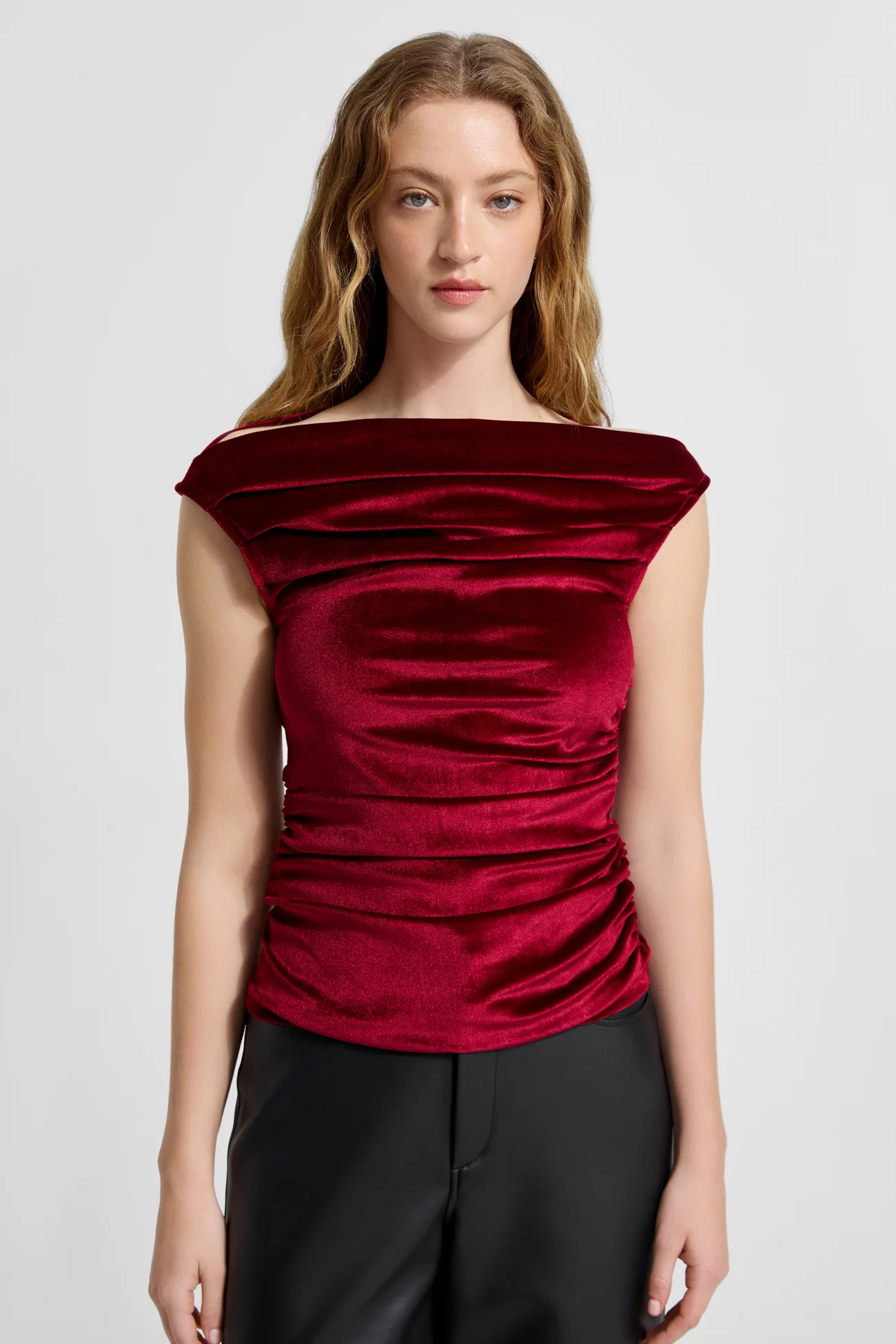 Cooper Sleeveless Velvet Top